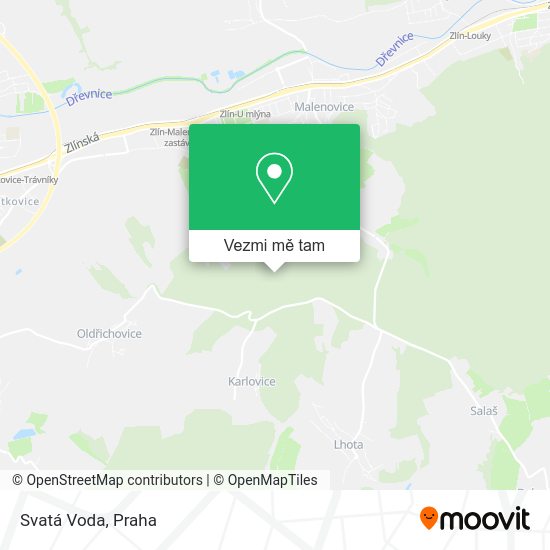Svatá Voda mapa