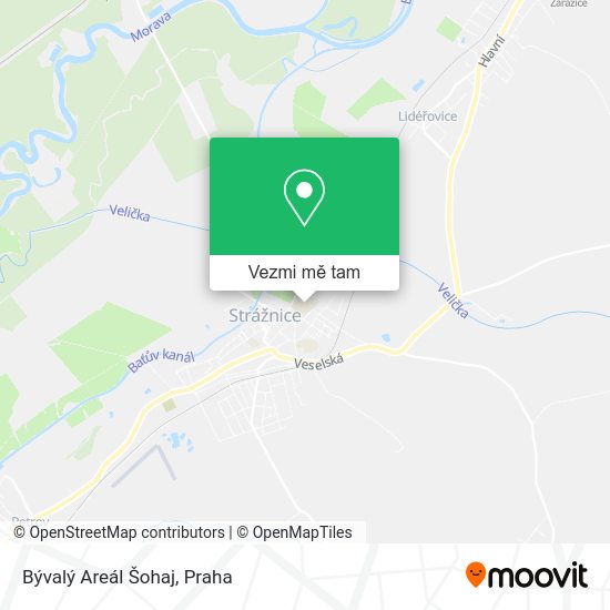 Bývalý Areál Šohaj mapa