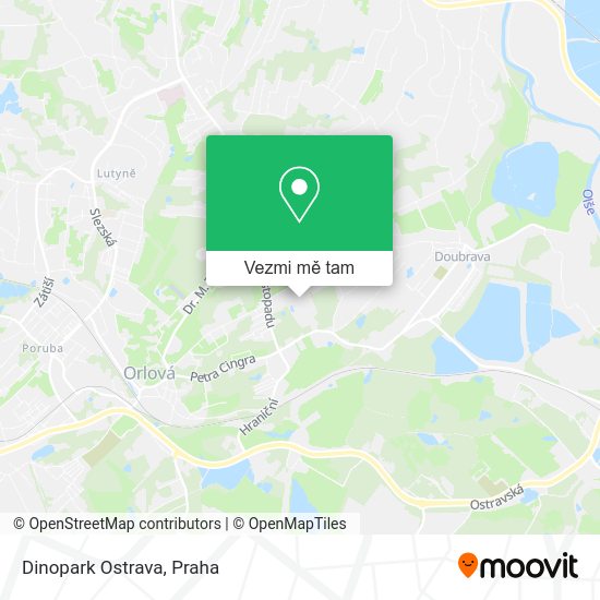 Dinopark Ostrava mapa