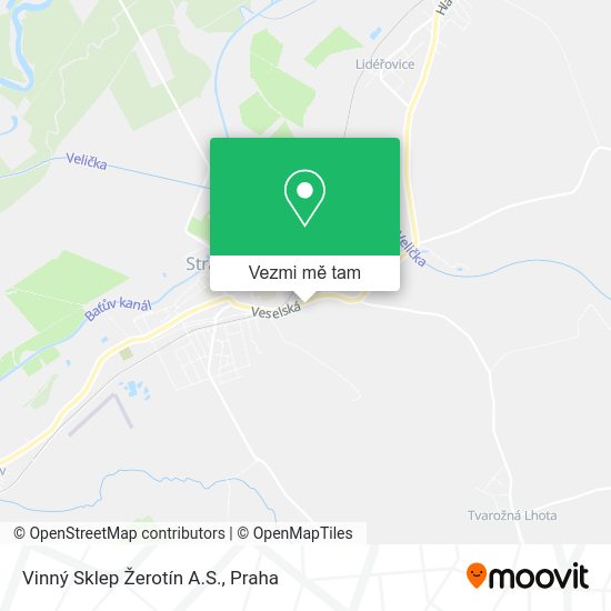 Vinný Sklep Žerotín A.S. mapa