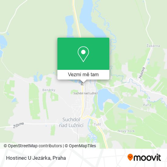 Hostinec U Jezárka mapa