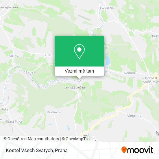 Kostel Všech Svatých mapa