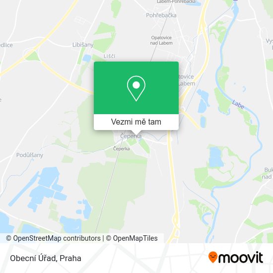 Obecní Úřad mapa