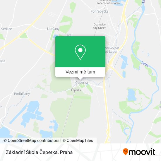 Základní Škola Čeperka mapa