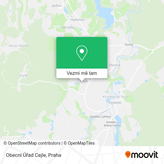 Obecní Úřad Cejle mapa