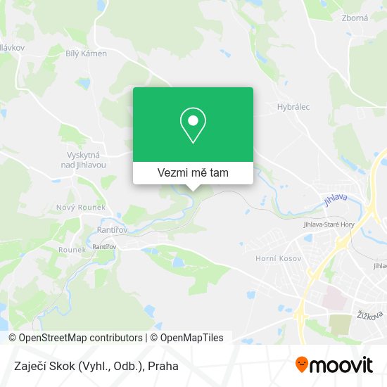 Zaječí Skok (Vyhl., Odb.) mapa