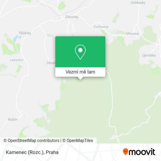 Kamenec (Rozc.) mapa