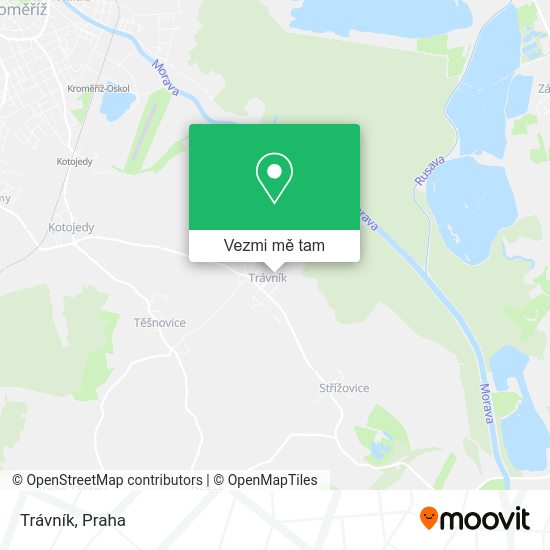 Trávník mapa