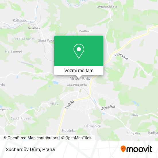 Suchardův Dům mapa