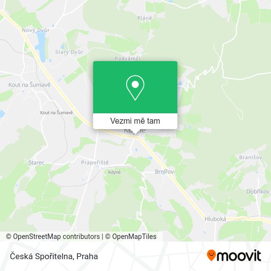 Česká Spořitelna mapa