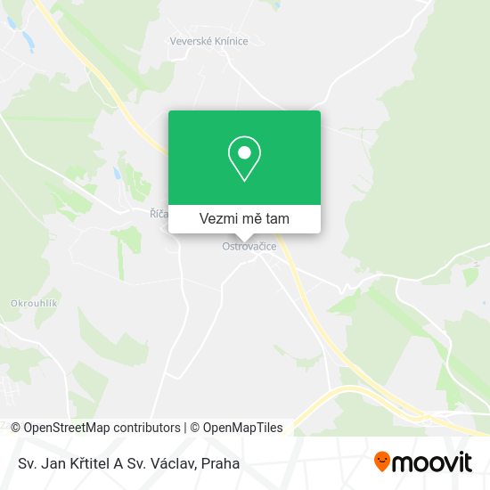Sv. Jan Křtitel A Sv. Václav mapa