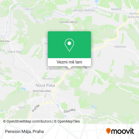 Pension Mája mapa