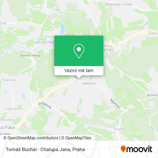Tomáš Buchal - Chalupa Jana mapa