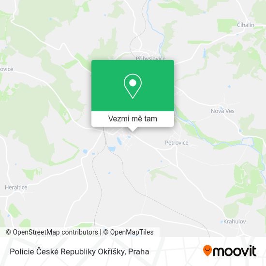Policie České Republiky Okříšky mapa