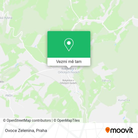Ovoce Zelenina mapa