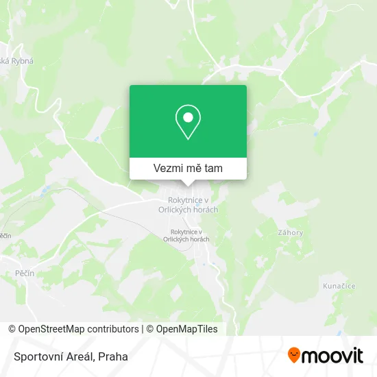 Sportovní Areál mapa