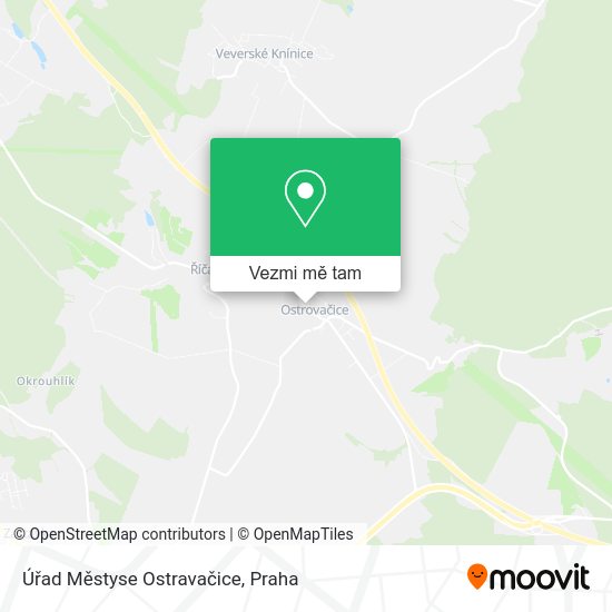 Úřad Městyse Ostravačice mapa