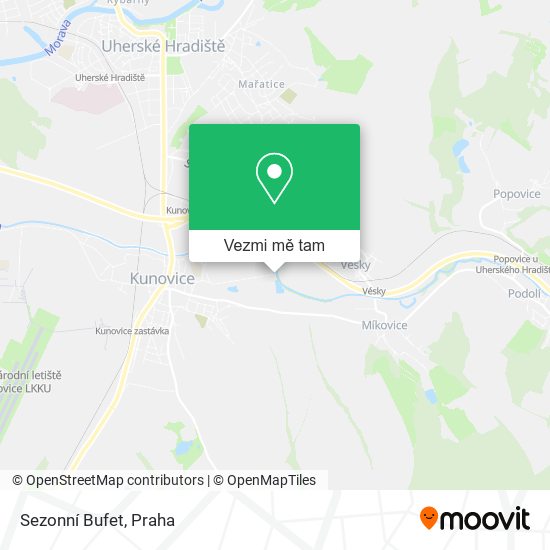 Sezonní Bufet mapa