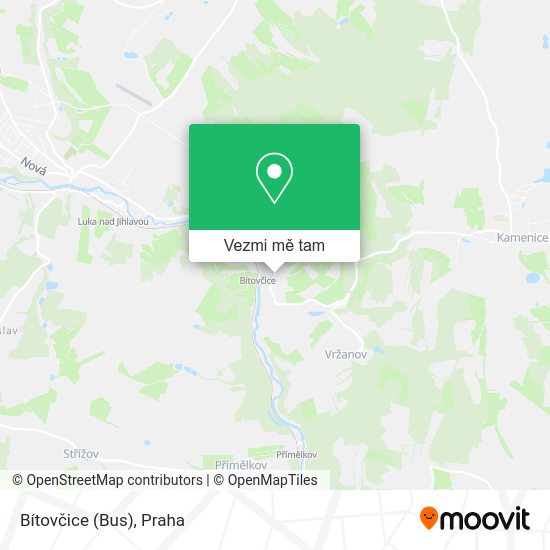 Bítovčice (Bus) mapa