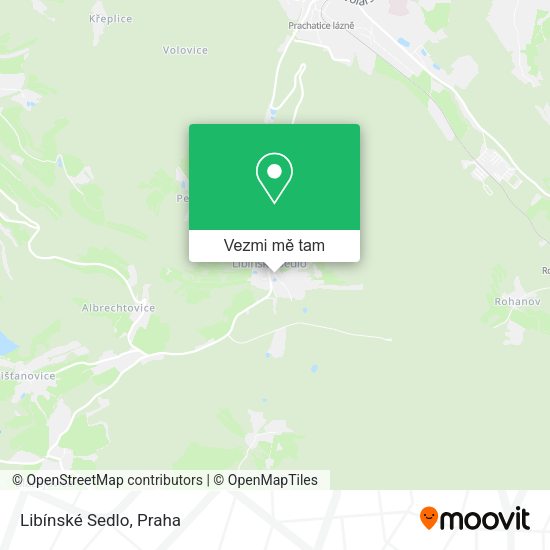 Libínské Sedlo mapa