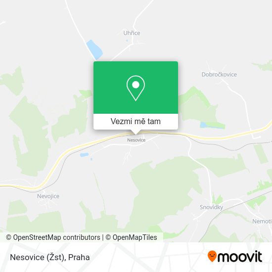 Nesovice (Žst) mapa