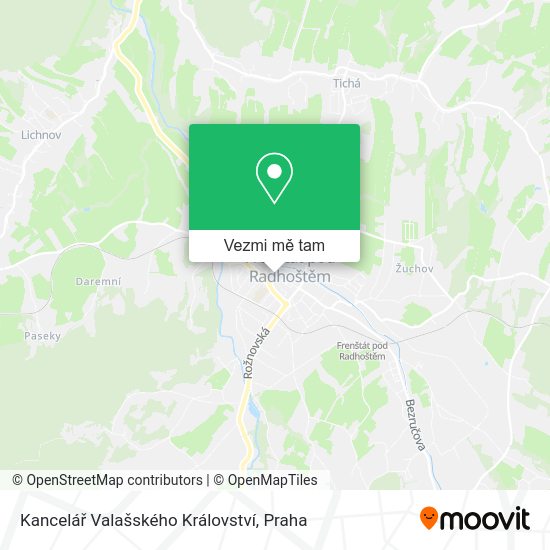 Kancelář Valašského Království mapa
