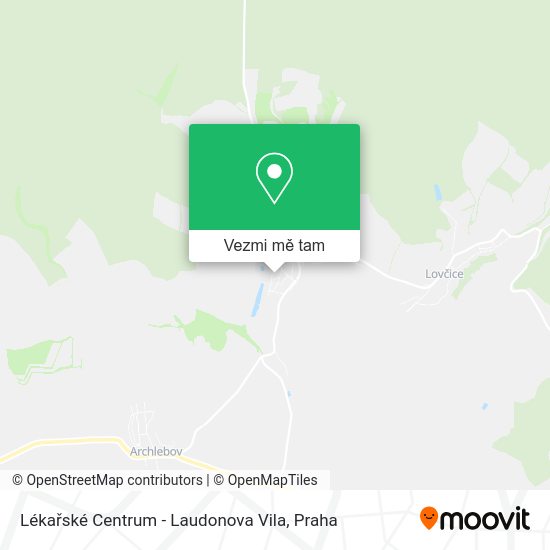 Lékařské Centrum - Laudonova Vila mapa