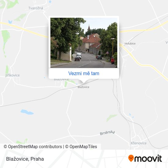 Blažovice mapa
