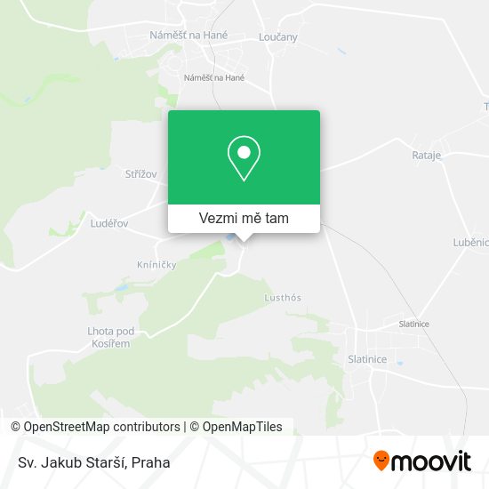 Sv. Jakub Starší mapa
