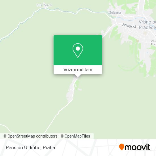 Pension U Jiřího mapa