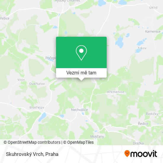 Skuhrovský Vrch mapa