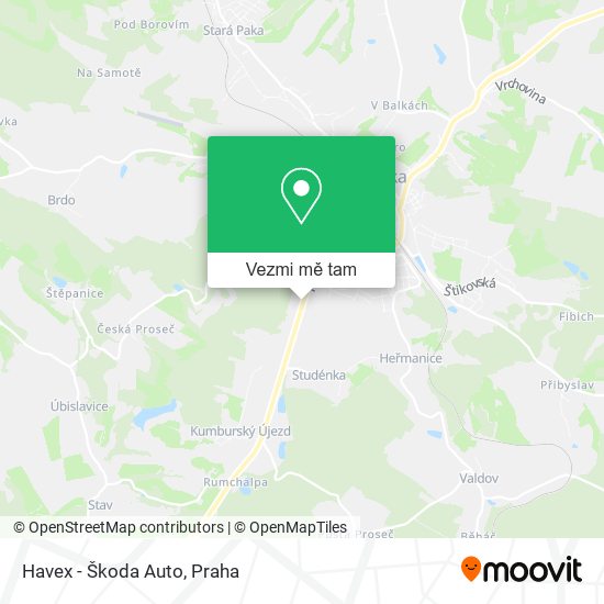 Havex - Škoda Auto mapa
