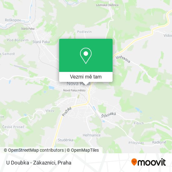 U Doubka - Zákazníci mapa