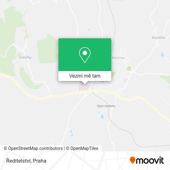 Ředitelství mapa