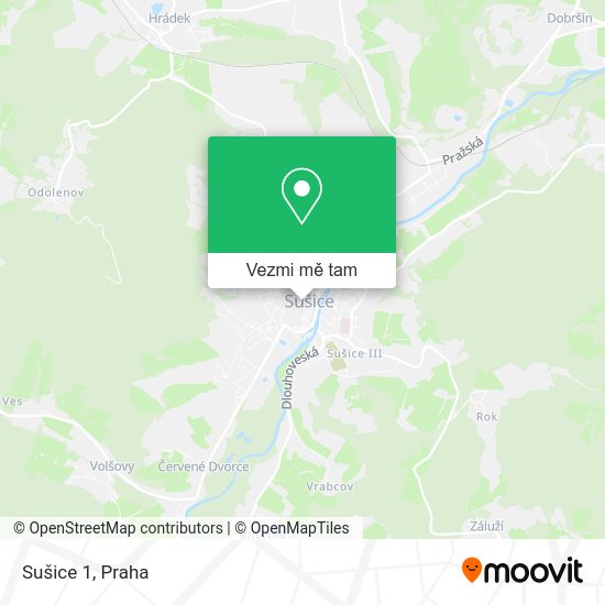 Sušice 1 mapa