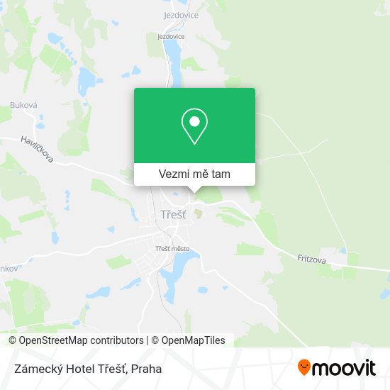 Zámecký Hotel Třešť mapa