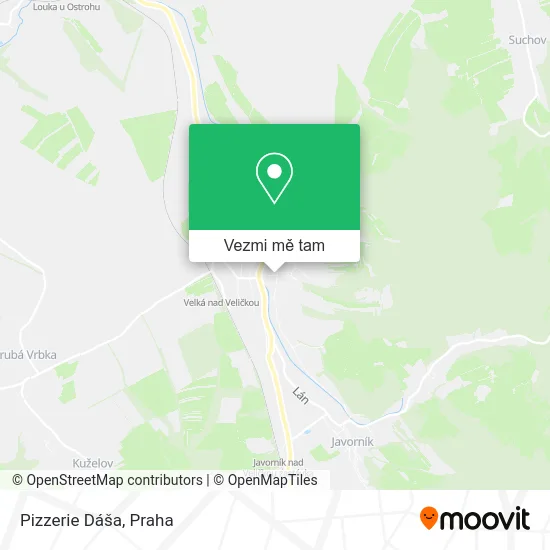 Pizzerie Dáša mapa