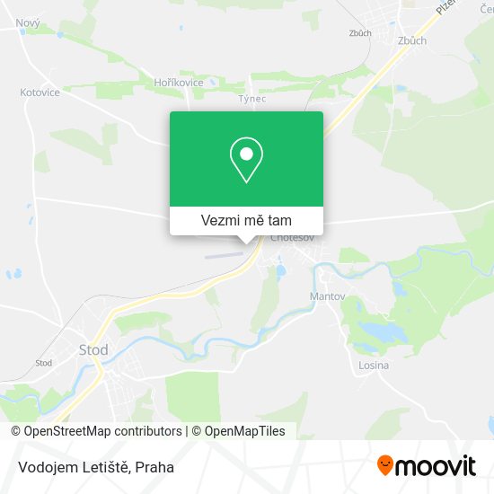 Vodojem Letiště mapa