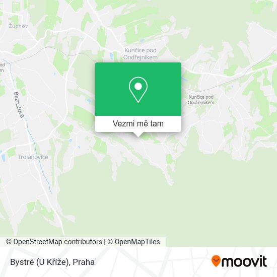 Bystré (U Kříže) mapa