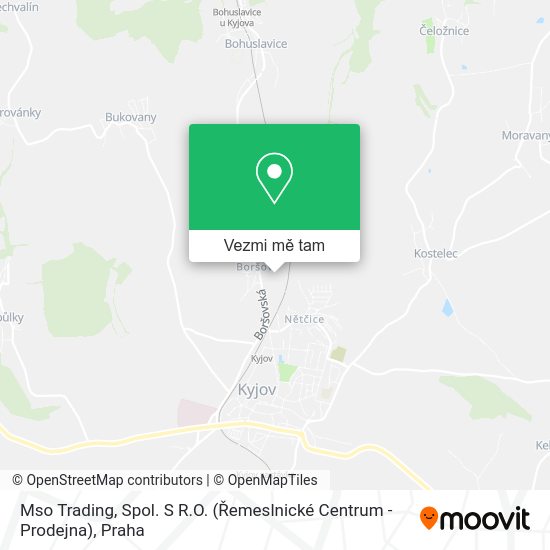 Mso Trading, Spol. S R.O. (Řemeslnické Centrum - Prodejna) mapa