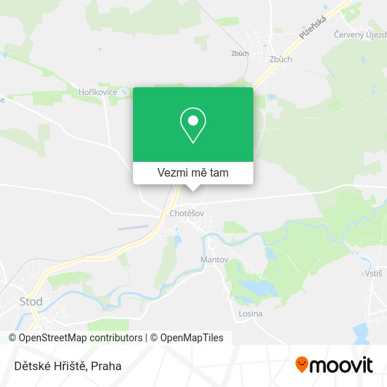Dětské Hřiště mapa