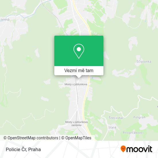 Policie Čr mapa