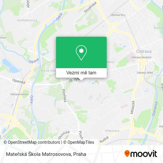 Mateřská Škola Matrosovova mapa