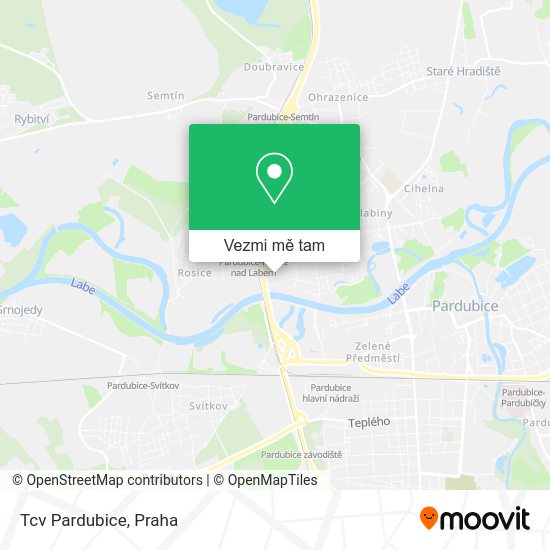 Tcv Pardubice mapa