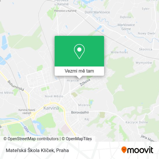 Mateřská Škola Klíček mapa