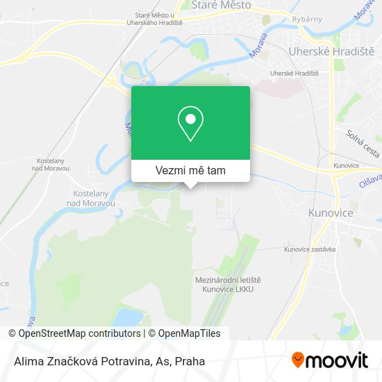 Alima Značková Potravina, As mapa