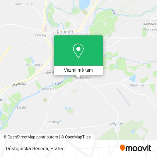Důstojnická Beseda mapa