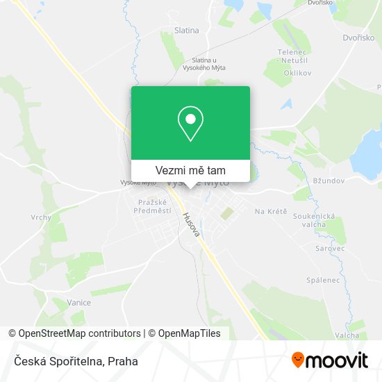 Česká Spořitelna mapa