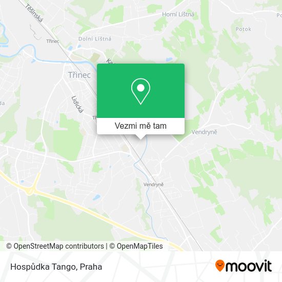 Hospůdka Tango mapa