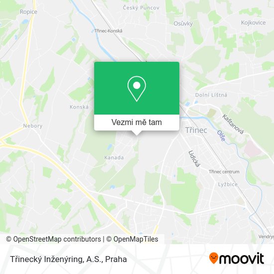 Třinecký Inženýring, A.S. mapa